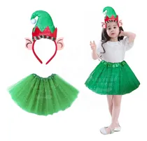 Comprar Disfraz Duende Diadema Tutu Pastorela Santa Navidad Elfo Diciembre Navideño Ayudante De Santa Claus Festival Bailable Desfile Escolar