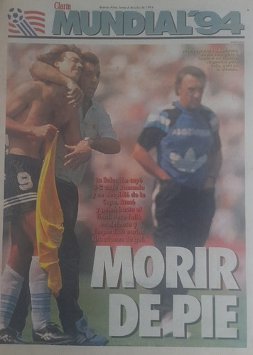 Suple Clarin Mundial 94 Rumania 3 Argentina 2