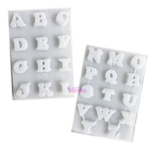 Moldes Abecedario Letras Jabones Chocolate Gomita Gelatinas