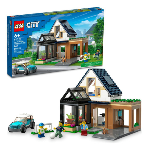Kit Lego City 60398 Casa Familiar Y Auto Eléctrico 462 Pz