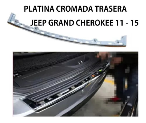 Platina Trasera Jeep Grand Cherokee 2011 2012 2013 4g