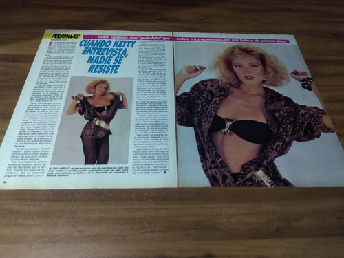 (ak289) Judith Gabbani * Clippings Revista 2 Pgs * 1987