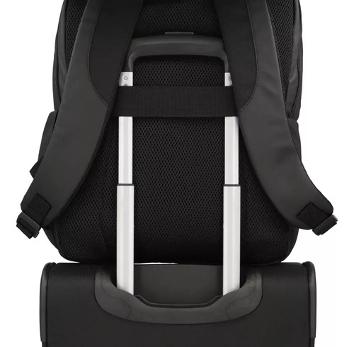 Mochila Samsonite New City Pro 1 Color Negro Diseño De La Tela Liso