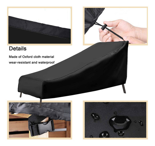 Funda Para Chaise Longue De Playa Y Jardín, Antiderrapos, Ll
