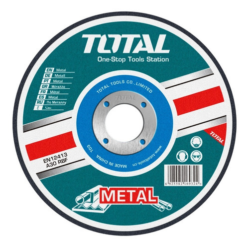 Disco Abrasivo Total Tac2232301 Desbaste De Metal 230 Mm