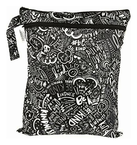 Bumkins Waterproof Wet Bag/dry Bag, Washable, Reusable For Color Be Kind-wd