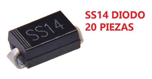 Pack De 20 Unidades Ss14 Diodo Rectificador Smd