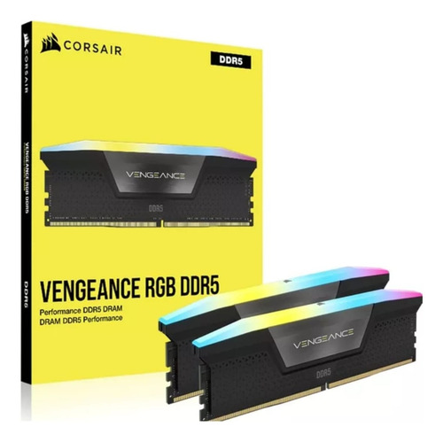 Memória Ddr5 Corsair Vengeance 96gb 2x48gb 6400mhz Cl32 Rgb
