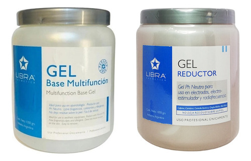 Gel Corporal Base Aparatología + Gel Reductor Libra 1kg 