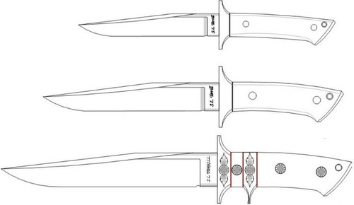 Moldes E Modelos Desenhos De Facas Para Cutelaria Mercado Livre