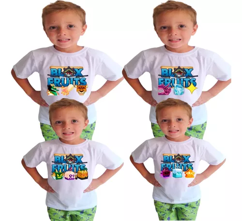 Camiseta Blox Fruits Camisa Do Jogo Roblox Blox Fruits