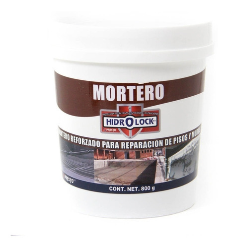 Mortero Fibratado De Reparacion Hidrolock Tarro 800 G