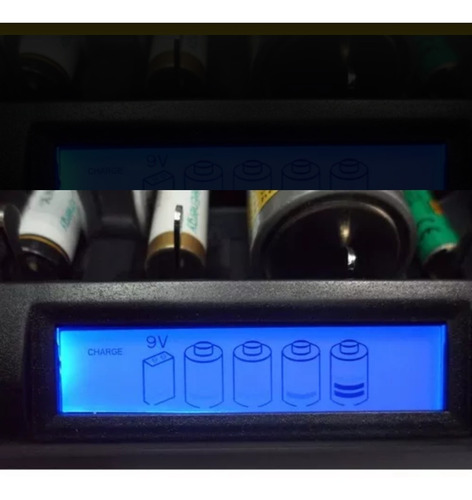 Imagen 4 de 8 de Kit Cargador +4 Pilas Grandes D 9000mah +2 Baterias 9v 200m