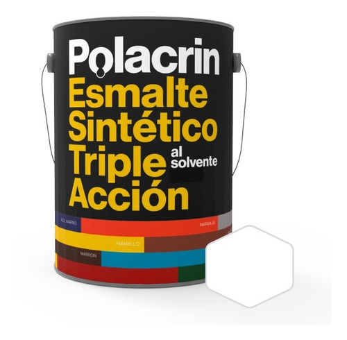 Triple Accion Polacrin Blanco | +  9 Colores | 4 Litros 