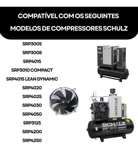 Ventilador Schulz 250mm - Srp 4020 4025 4030 4050 3125 4250