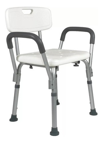 Silla Ducha De Aluminio Con Descansabrazos Altura Ajustable