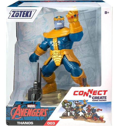 Boneco Thanos Estátua Colecionável 15cm - Marvel
