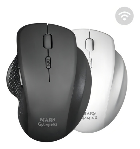 Mouse Mars Gaming Mmwergo 3200 Dpi sem fio preto
