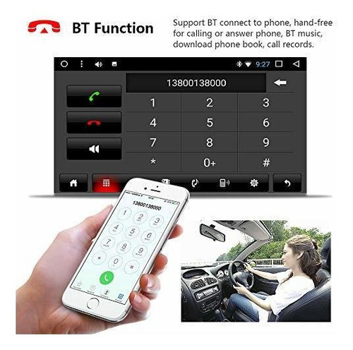 Camecho 1 Din Car Stereo Navigation 7.1 Capacitiva Wifi N4