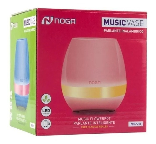 Imagen 4 de 7 de Parlante Inalámbrico Maceta Florero Luces Led Smart Noga Sh1