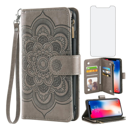 Asuwish Funda Tipo Cartera Compatible Con iPhone XS X 10 10s