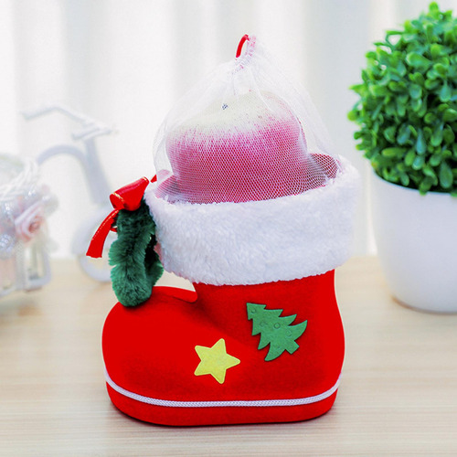 Bota De Dulces De Navidad Bolsa De Golosinas 14cmx14cmx8cm