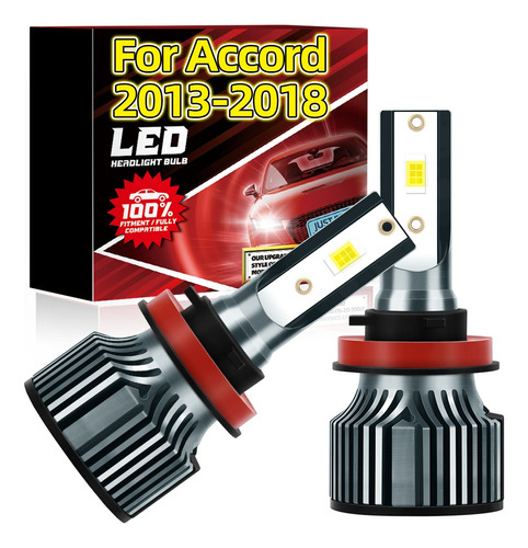 Faro Led H11 Con Haz De Inmersión Para Honda Accord 2013-201