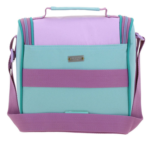 Kit Mochila Ruedas Kinder+lonchera+lapicera Ariel Luriel 25 Verde Claro Liso