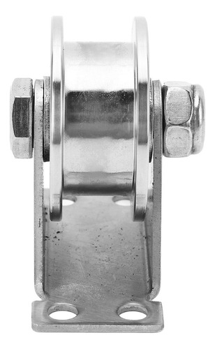 2 Poleas De Acero Inoxidable Con Una Capacidad Carga 100 Kg