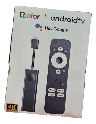Dcolor Gd1 Tv Stick 4K Dolby Audio Android TV, color negro, tipo de ...