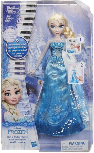 Muñeca De Elsa Vestido Musical Disney Frozen Hasbro