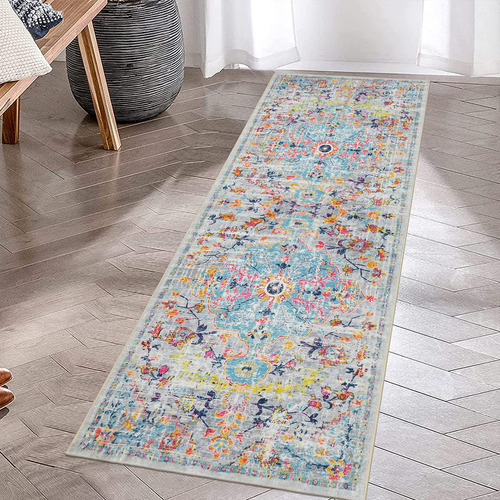 Pauwer Alfombra Pasillo Vintage 2 X 6 Pie Area Envejecida