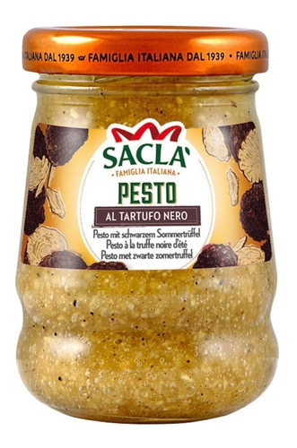 Pesto Al Tartufo Negro Saclá 90 Gr. Origen Italia