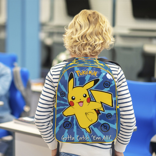 Mochila Infantil Costas Pokémon Tam G Azul Xeryus
