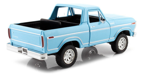 1/24 1978 Ford Bronco Motor Max Color Azul Con Camper