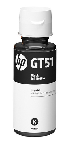Refil Tinta Hp Gt51 Preto Impressora Hp Gt5822 1vv22al