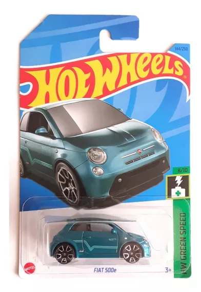 Hot Wheels 2023, Fiat 500e - 144/250 - ( Verde Jade )