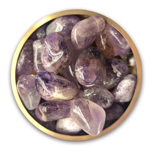 Piedra Premium Reiki Amatista Rolada 1/4 Kg - Pacha Kuyuy