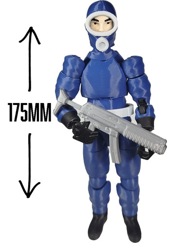 Muñeco De El Eternauta Articulado Con Accesorios 18cm