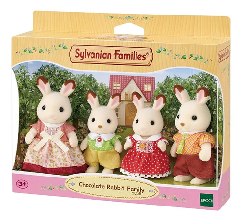 Sylvanian Families Chocolate Rabbit Family 4150 Para Niños