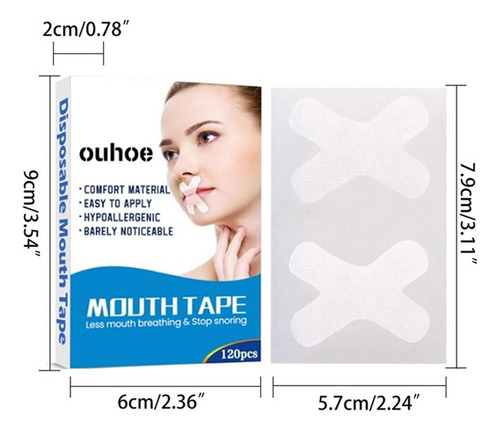 . Fita Bucal Macia E Transparente, Fácil De Remover