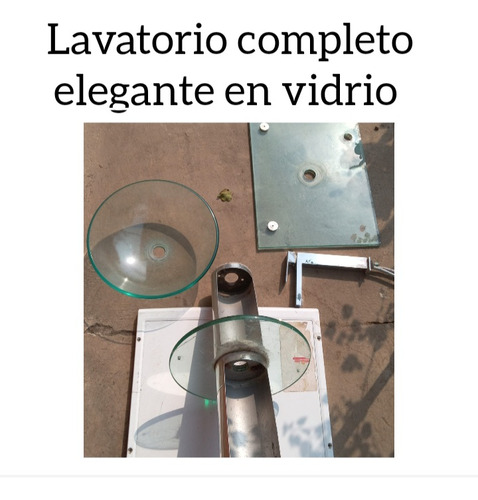 Lavatorio De Lujo Italiano En Vidrio Con Llave Completo 