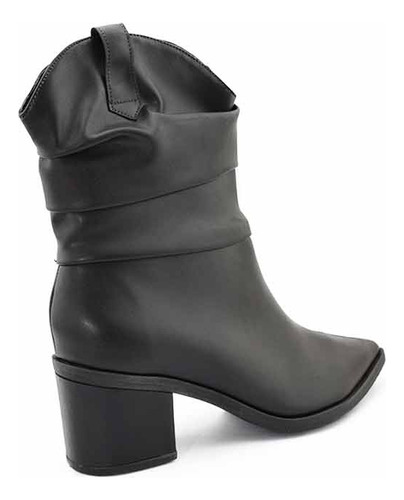 Botas Texanas Mujer Taco Medio Punta Fina Hebilla Elegantes