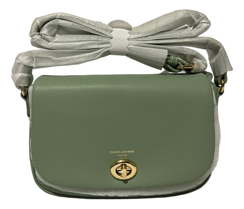 Bolsa Cruzada David Jones, Color Verde Pistache.