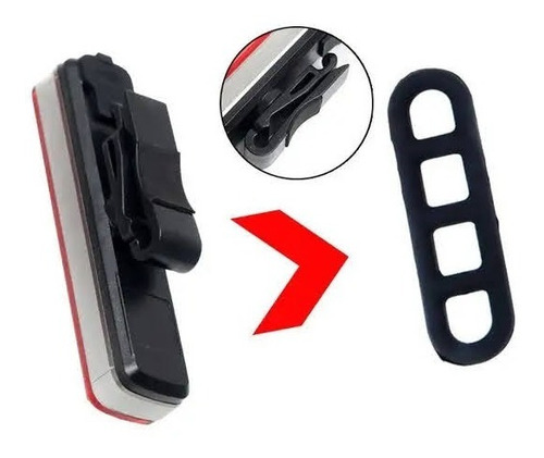 Luz Trasera 180 Lumen Cob Led Para Bicicleta / Recargable