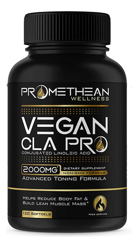 Vegan Cla Pro 2000 Mg Aceite De Cártamo Cla Premium Puro Ác