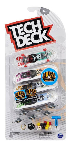 Tech Deck Alien Workshop - Paquete De 4 Tablas Para Dedos