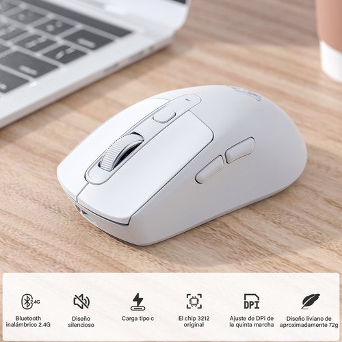 Ratón Portátil Bluetooth Dual Modo Inalámbrico A3