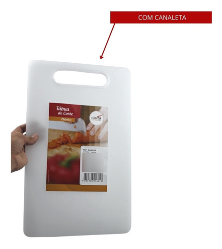 Tabua De Plástico Para Cortes Carne Cozinha - Profissional