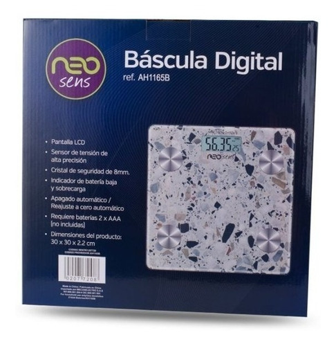 Imagen 4 de 7 de Oferta Del Dia Bascula Neo Sens Digital Terrazo Ah1165b Tech